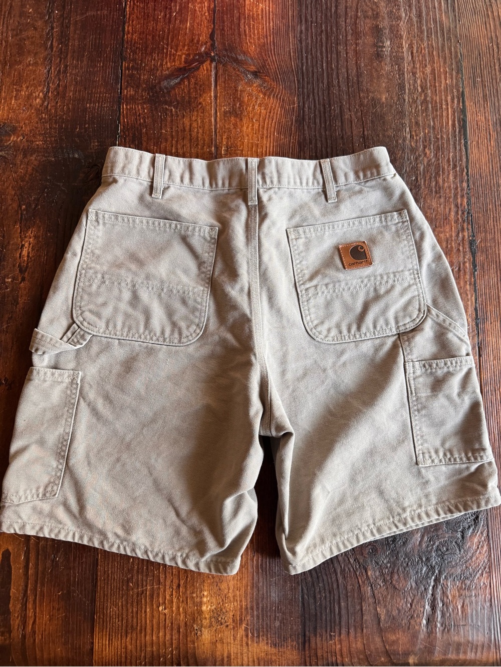 Vintage Early 2000s Carhartt Carpenter shorts Y2K workwear Desert Tan Size 34
